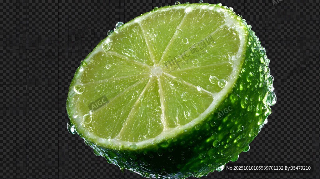 青檸切片 水珠晶瑩剔透