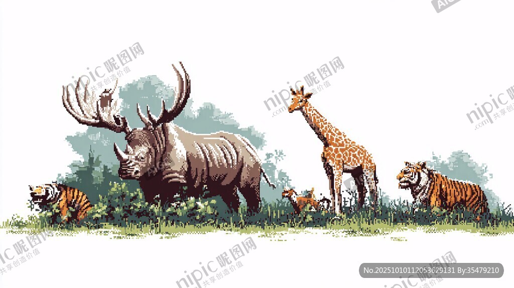 草原上的多樣野生動物