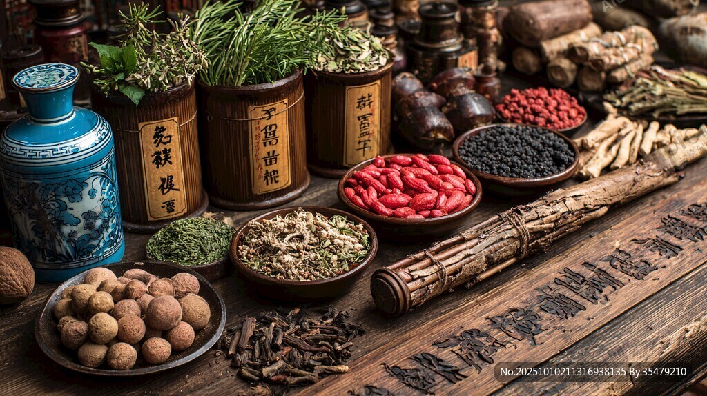 傳統(tǒng)中藥材展示