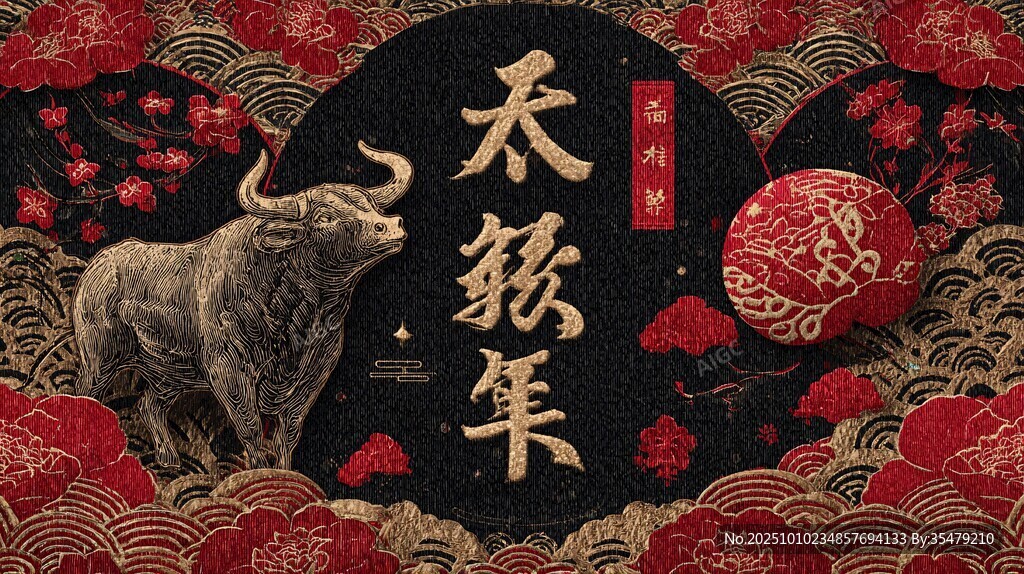 牛年賀歲圖