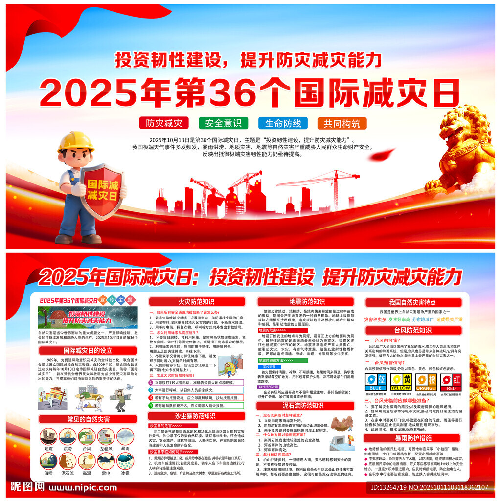 2025年國際減災(zāi)日展板