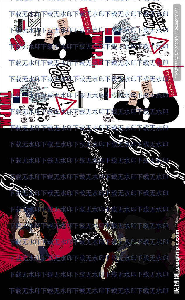 動(dòng)漫貓時(shí)尚鏈條飾品設(shè)計(jì)圖展示