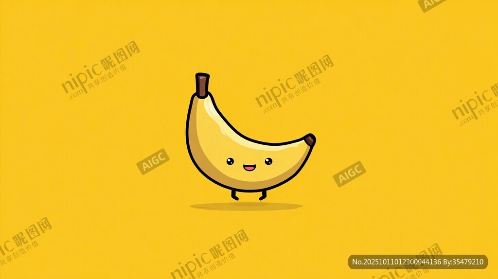 可愛(ài)卡通香蕉形象