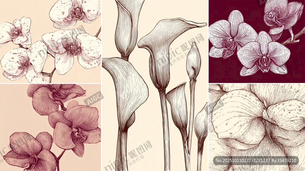 手繪花卉插畫(huà)集合