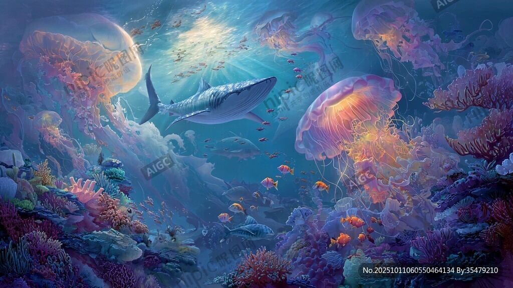 夢幻深海世界奇幻景象