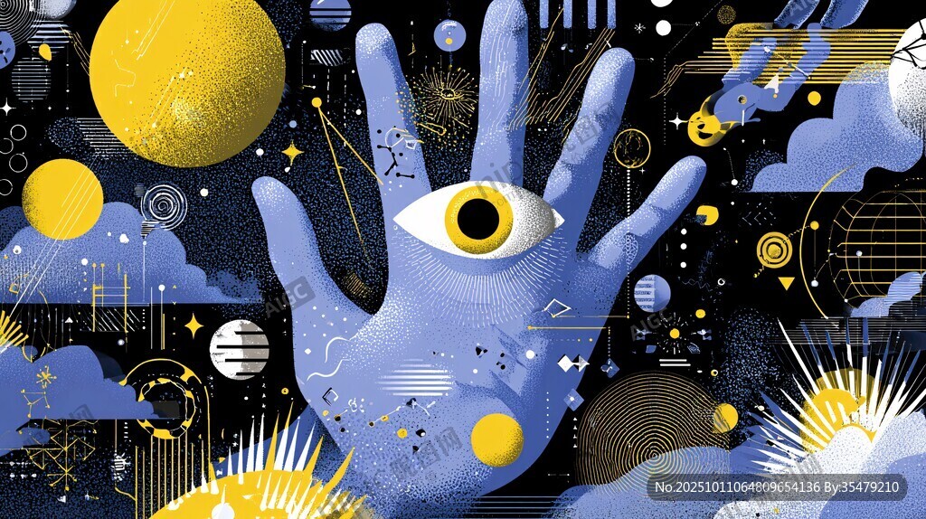 神秘幻夢(mèng)之手與星際景象