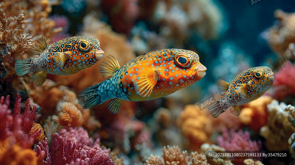 多彩海魚悠游絢爛珊瑚間