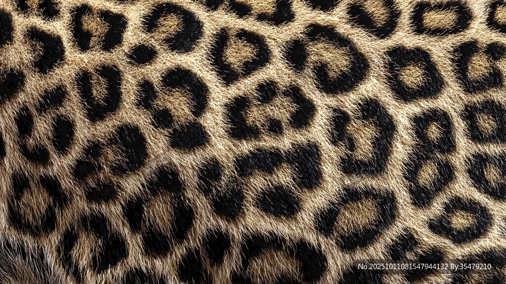 豹紋皮毛紋理特寫