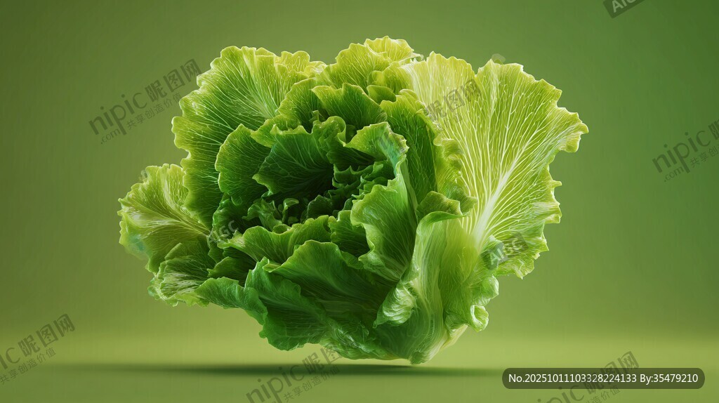 新鮮生菜特寫