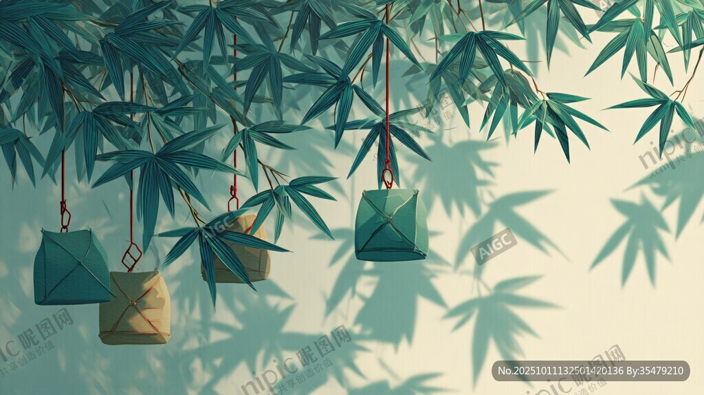 竹林下的精致懸掛小物