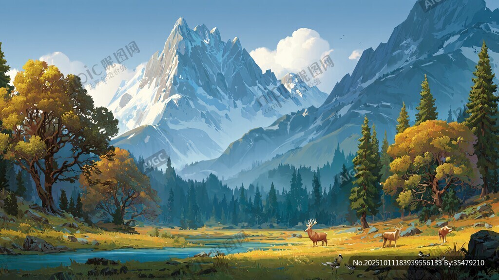 秋日山間美景