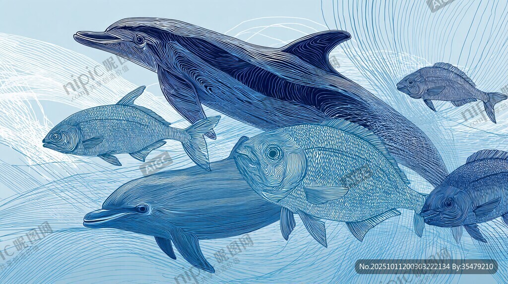 海豚與群魚的海洋之舞