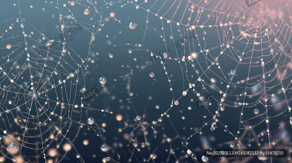 晶瑩蛛網(wǎng) 夢幻光影之美