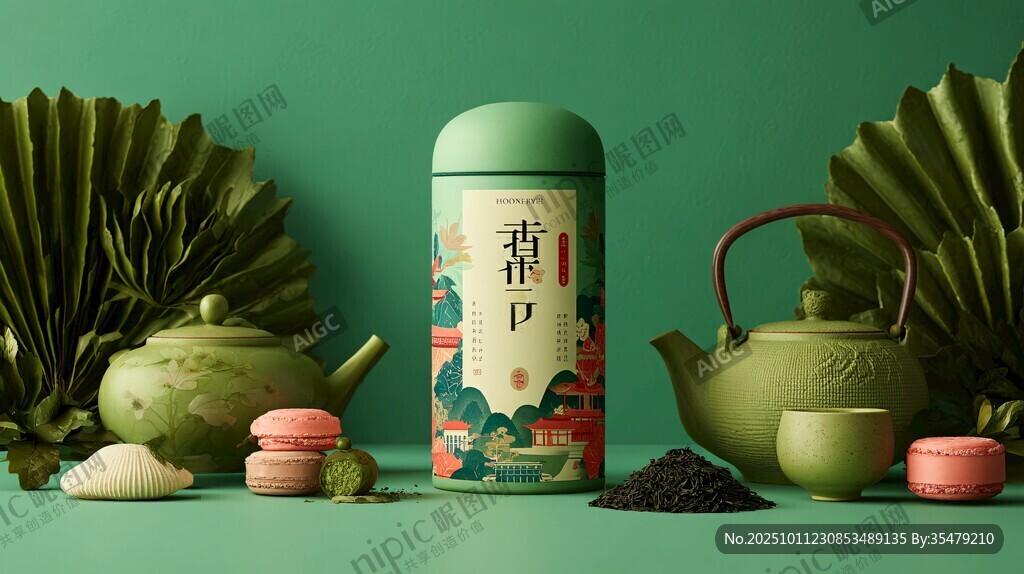 青雅茶韻 精致茶具與茶罐