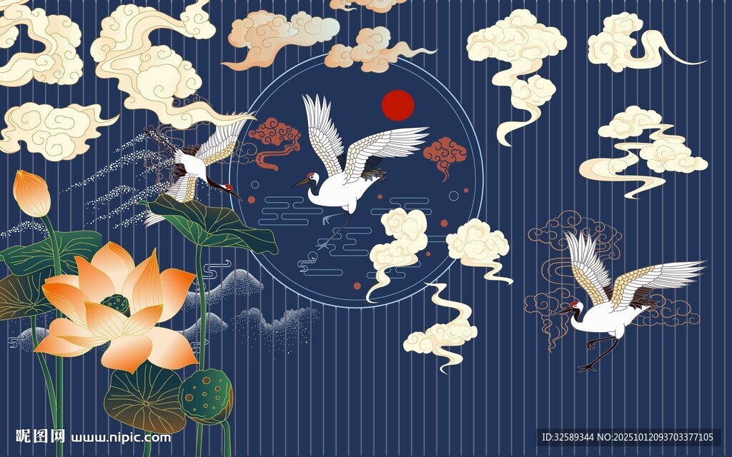 中式花鳥圖雅致國風(fēng)韻味