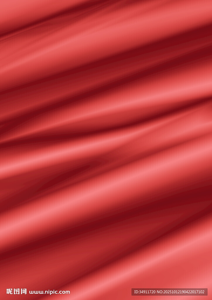 紅色綢緞紋理特寫