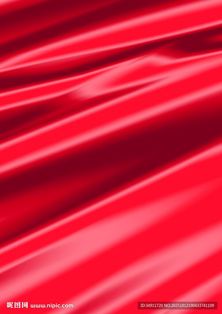 紅色絲綢紋理特寫