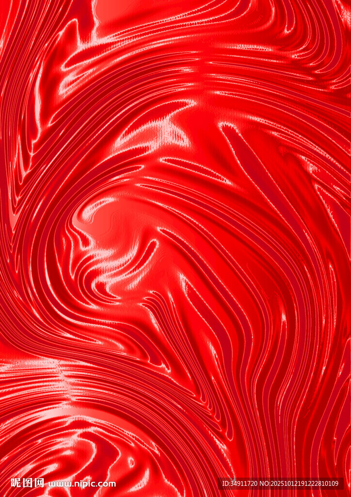 紅色流體紋理背景圖