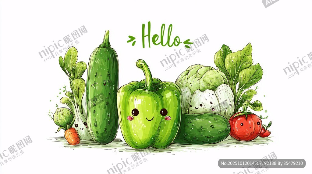 可愛(ài)蔬菜集合