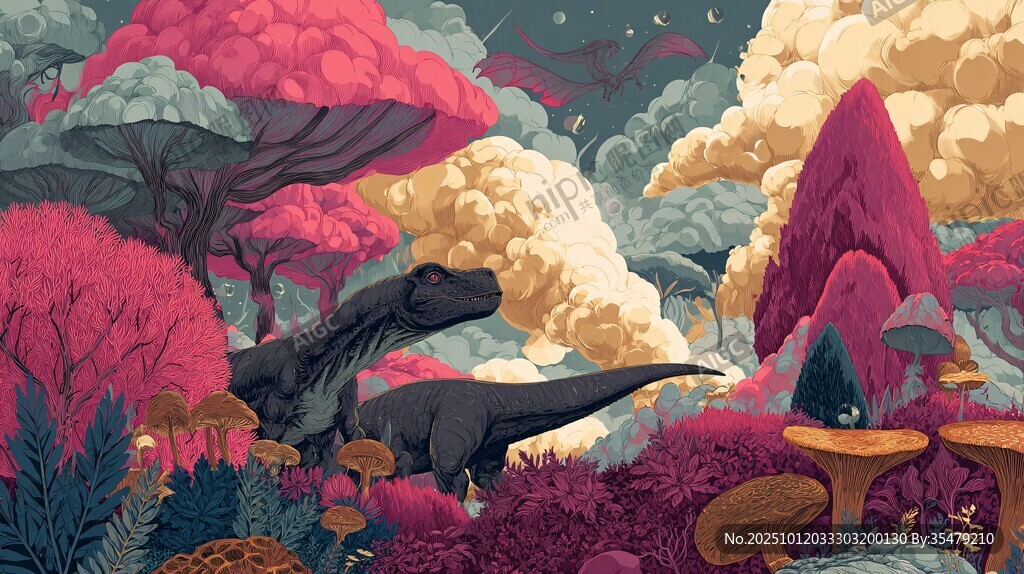 夢幻恐龍奇幻森林場景