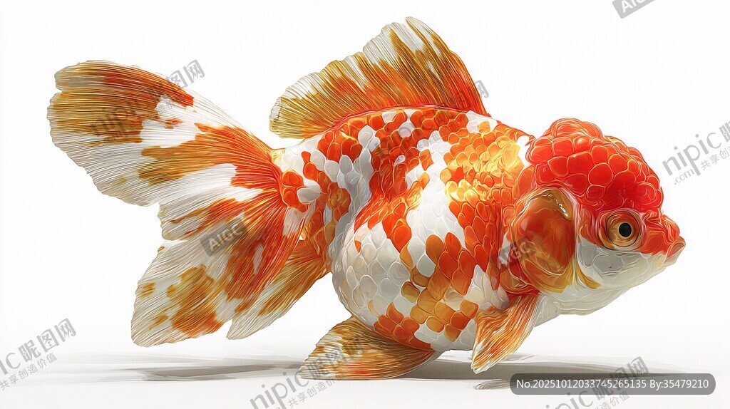 華麗多彩金魚展示