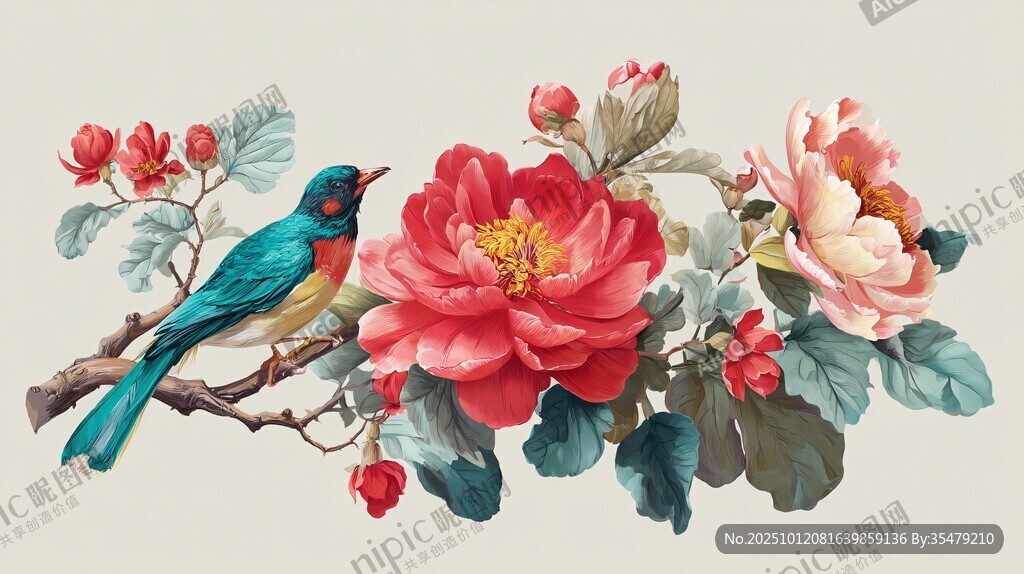 花鳥相依圖
