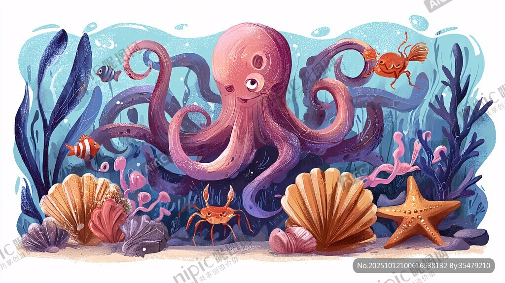 海底章魚的奇幻世界