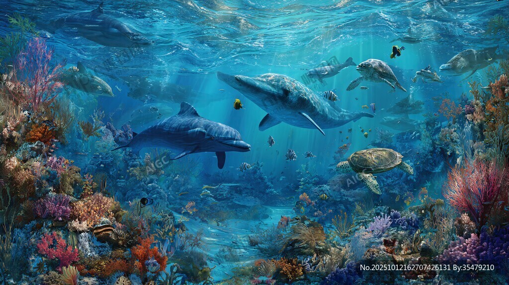 夢幻海底世界的海洋生物