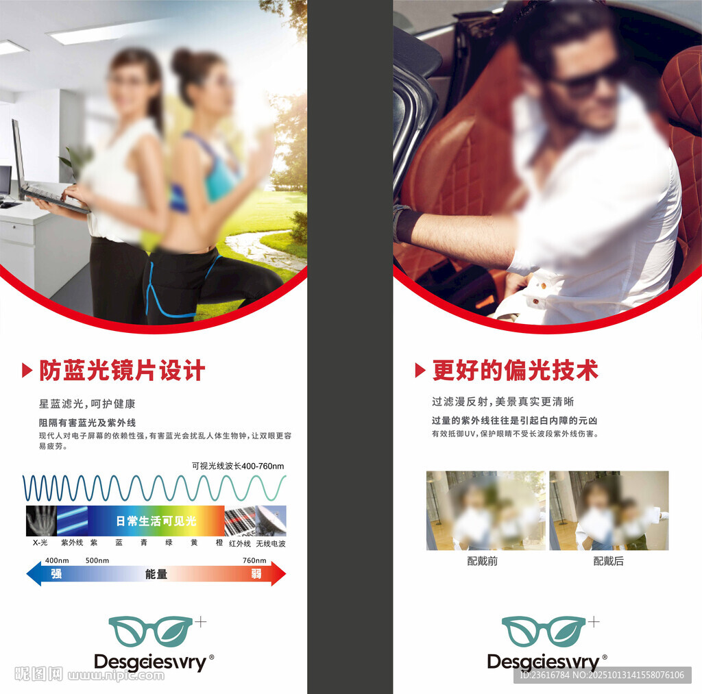 鏡片易拉寶
