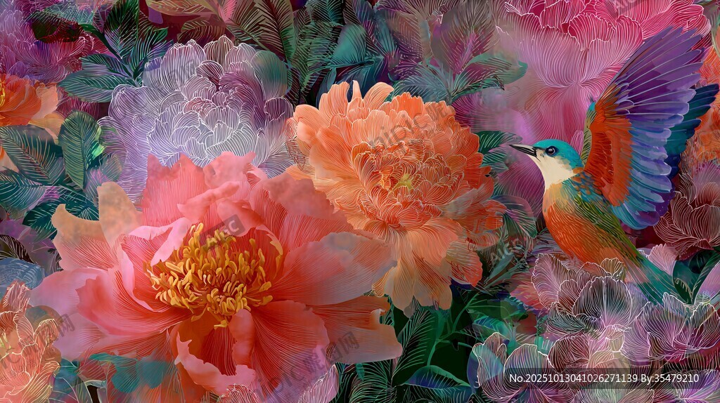 花鳥(niǎo)繽紛繪就絢麗景致