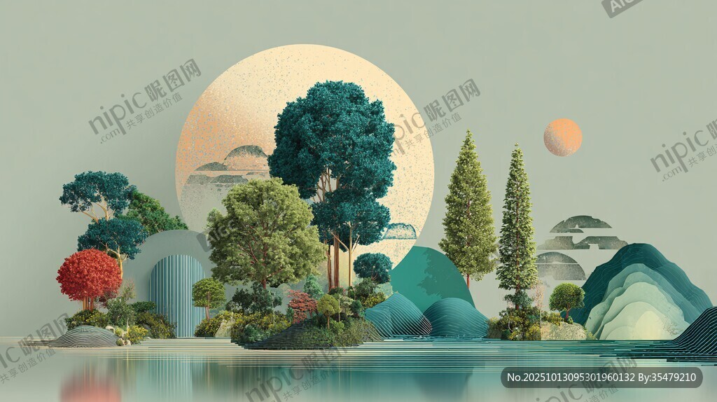 夢幻自然景觀 唯美3D場景