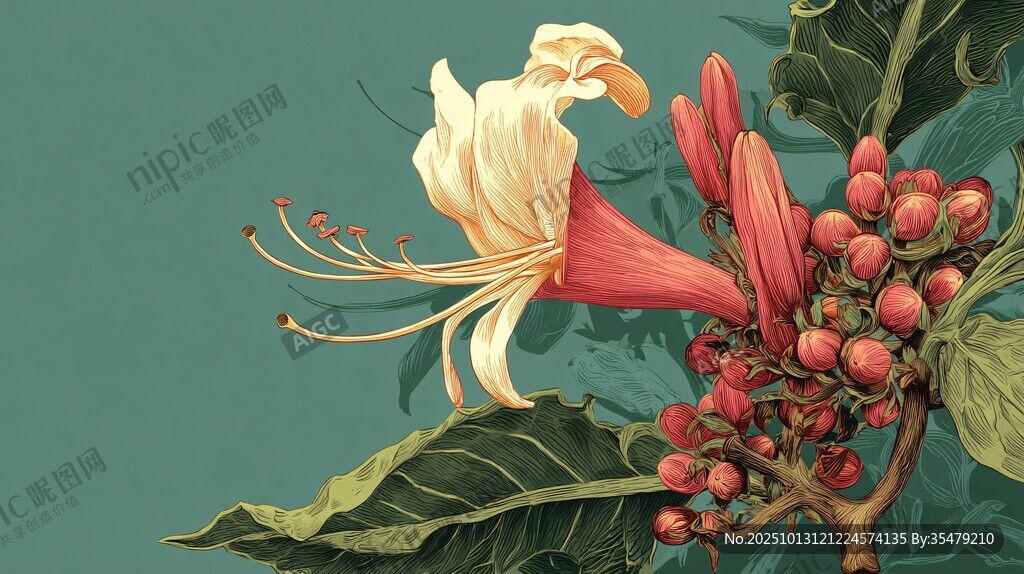 艷麗綻放的咖啡花與果實