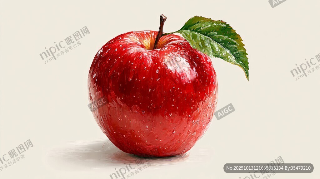 紅蘋果特寫 清新誘人