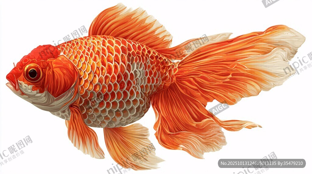 艷麗金魚 優(yōu)雅水中精靈