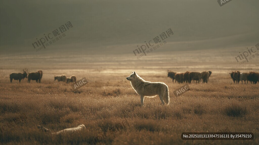 曠野孤狼與牧群