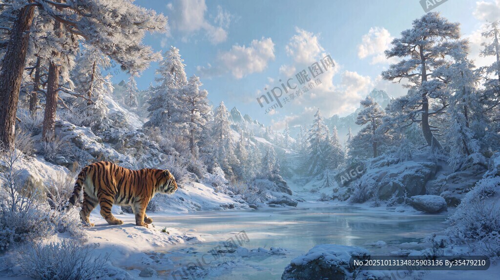 雪林猛虎