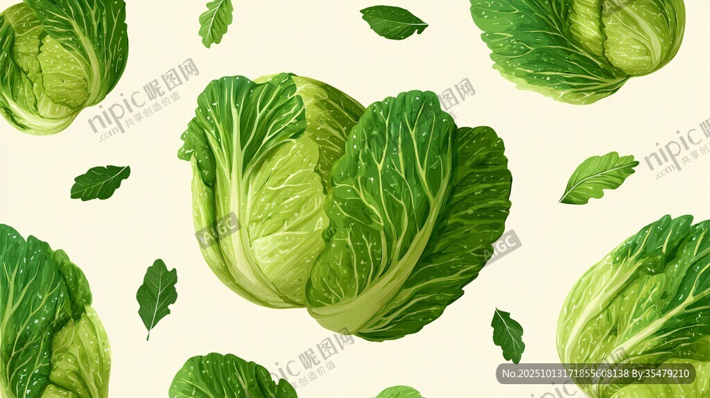 卷心菜圖案背景圖