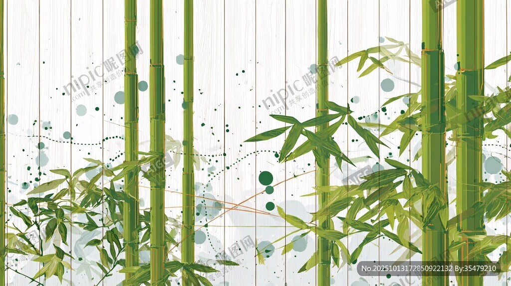 水墨風(fēng)翠竹裝飾畫