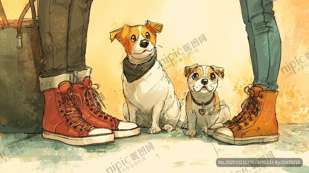 人與萌犬的溫馨同框時(shí)刻