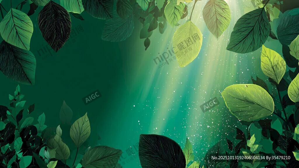 夢(mèng)幻綠葉間的光影世界