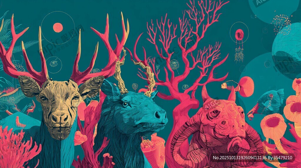 奇幻動物與夢幻海底世界