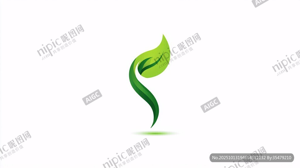 綠葉靈動(dòng)標(biāo)志設(shè)計(jì)