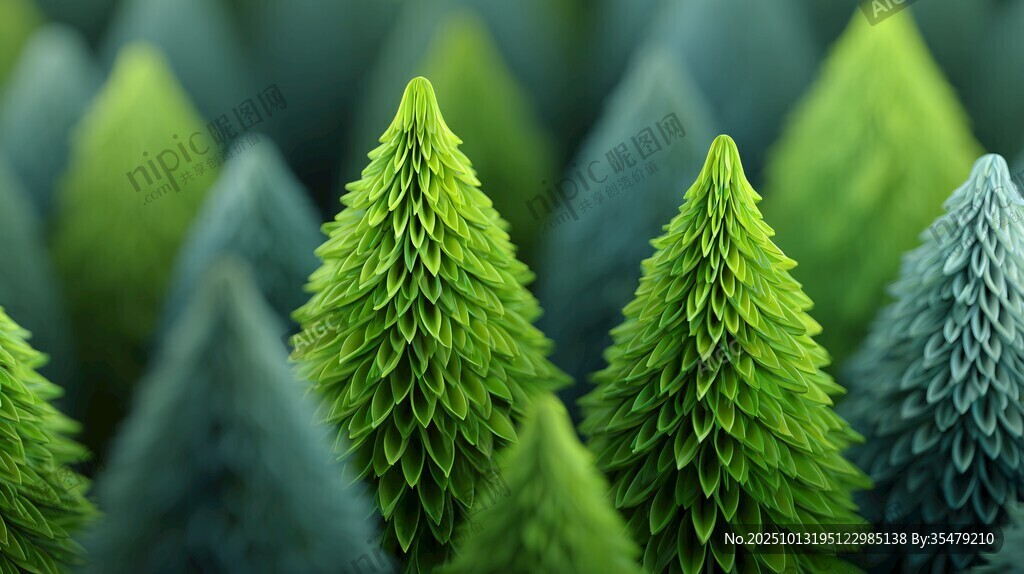 夢幻綠松造型植物景觀