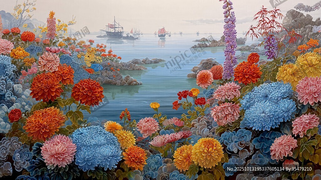 海濱繁花盛景