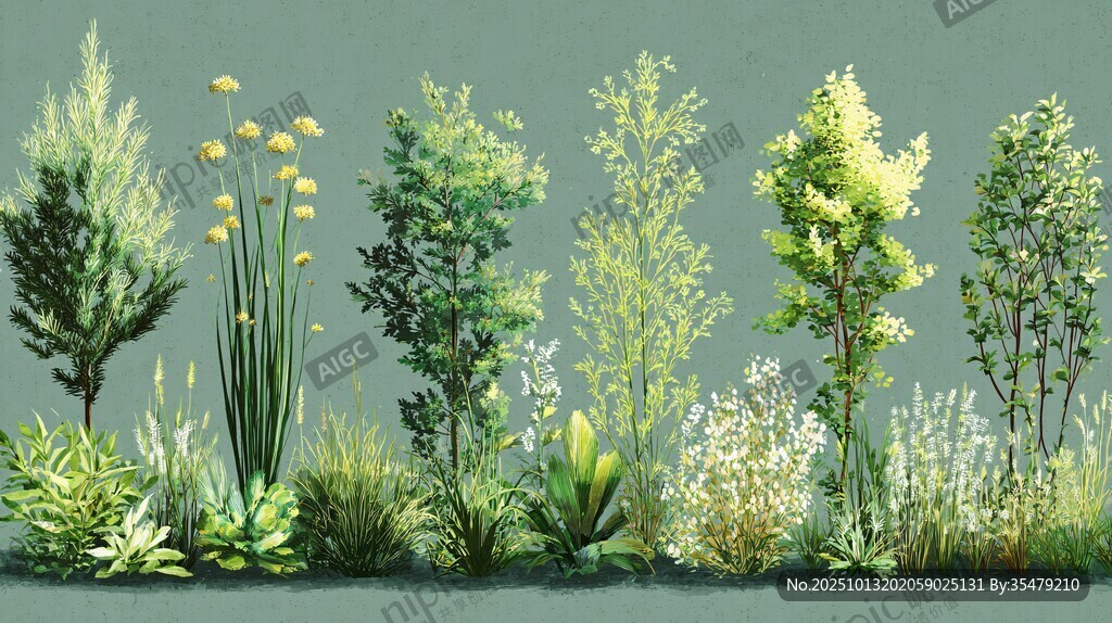 多樣綠植景觀展示
