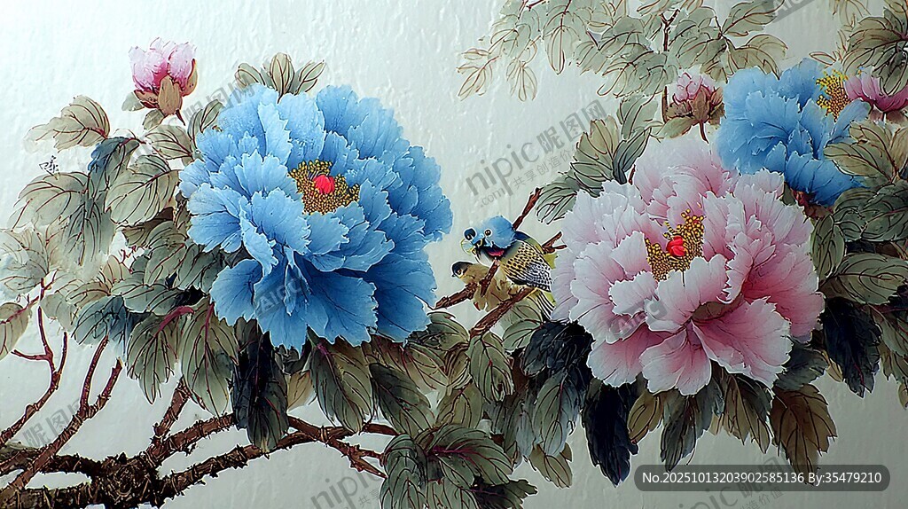 國色牡丹圖