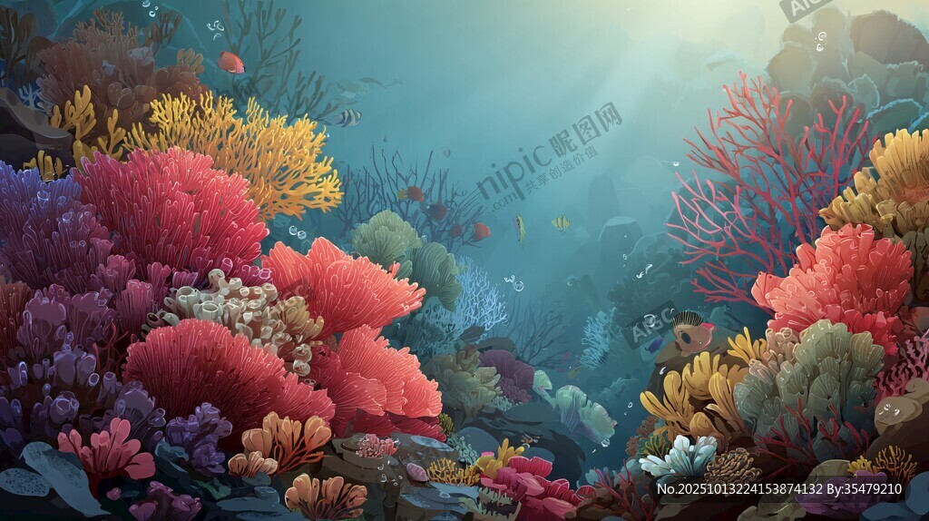 夢(mèng)幻海底珊瑚景觀