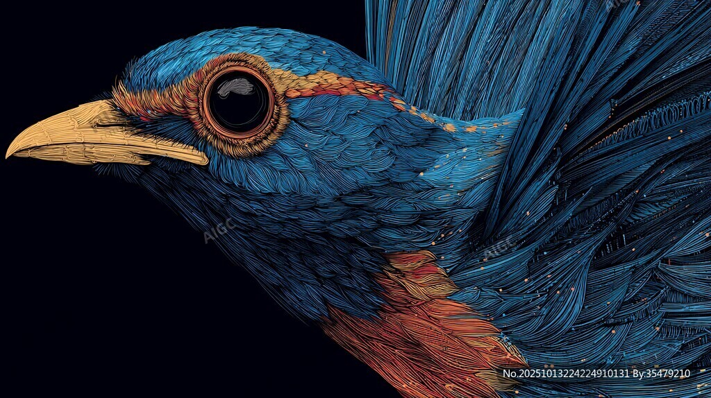 藍色神鳥特寫