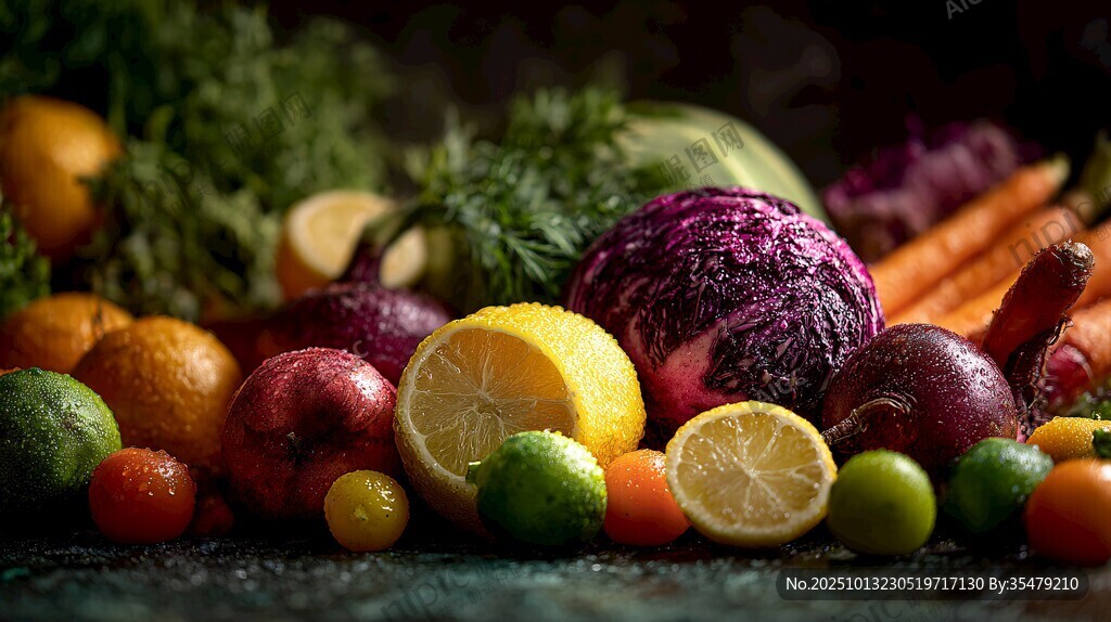 多彩新鮮果蔬大集合