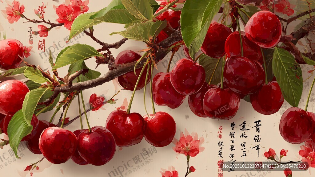 枝頭紅櫻 盡顯鮮果魅力